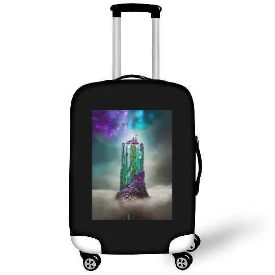 Cosmic Gemstone and Glass \|/ Universe Luggage Covers