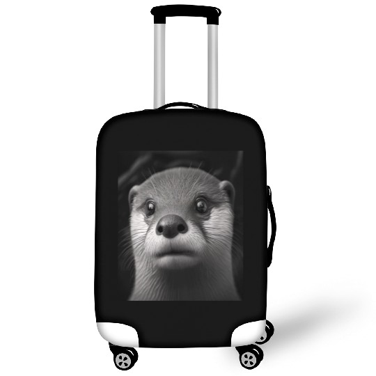 Fashionable Otter Design Cool Sea Otter With Blue Luggage Covers