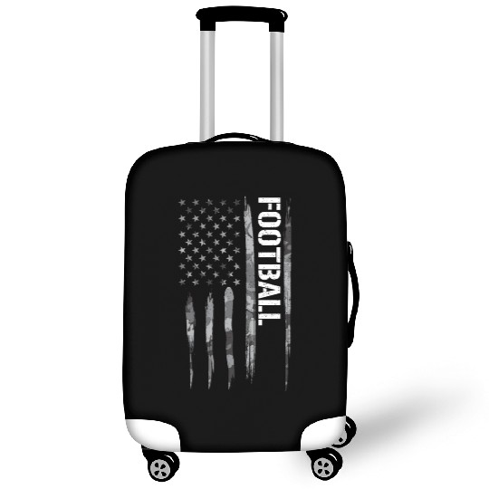 Football - American Flag Luggage Covers