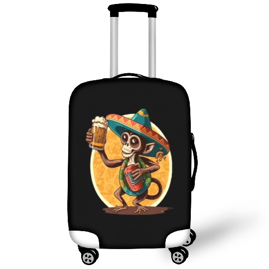 Funny Spider Monkey Lover Mexican Spider Monkey Luggage Covers