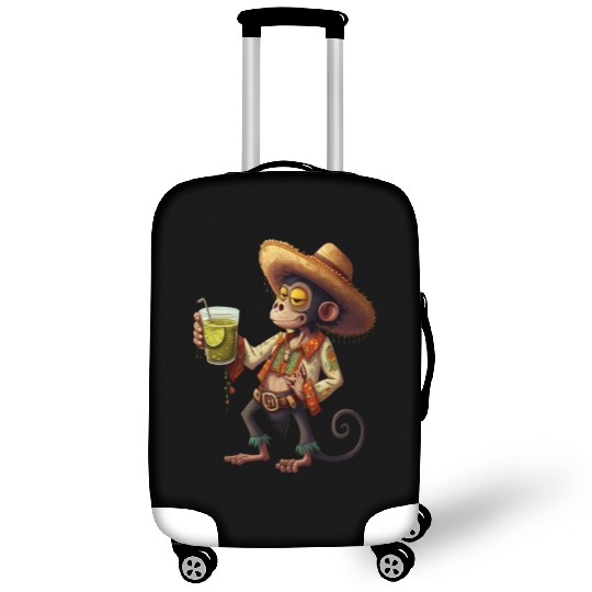 Spider Monkey Animal Lovers Mexican Cowboy Spider Luggage Covers