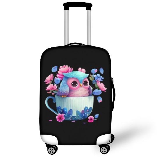Owl Animal Cute Wild Bird Zoo Forest Nature Child Luggage Covers