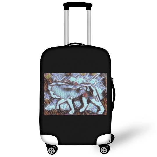 imageedit 6 4982544479 streetart lion Luggage Covers