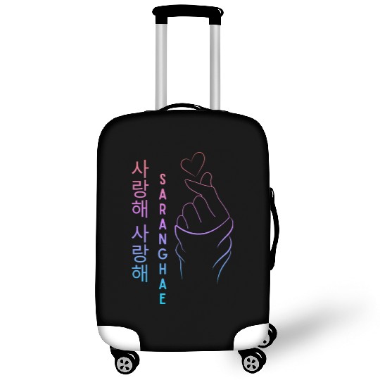 Mini Heart Hand K pop Saranghae K-Pop Heart Hand Luggage Covers