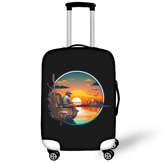 Peaceful Fishing Luggage Covers