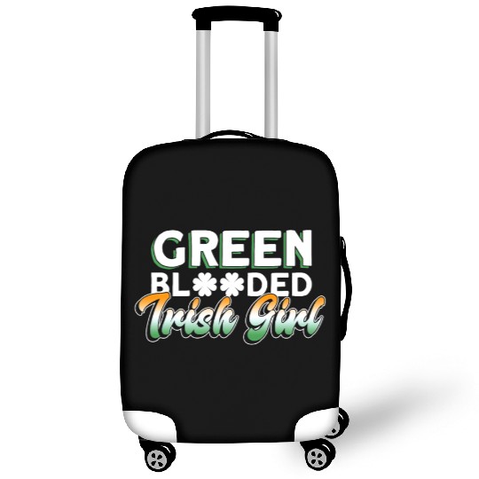 Green Blooded Irish Girl - St Patricks Day Irish Luggage Covers