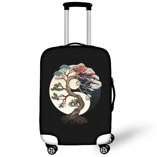 Yin and Yang Bonsai Tree Luggage Covers