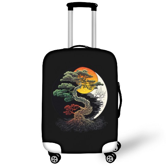 Yin and Yang Bonsai Tree Luggage Covers