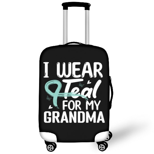 I Wear Teal For My Grandma Cervical Cancer Luggage Covers