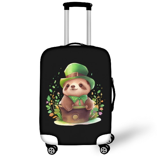 St Patrick's Day Irish Cute Sloth Saint Patrick Luggage Covers