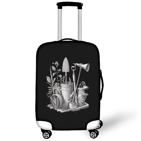 Florist Gardener Dad Grayscale Gardening Tools Luggage Covers