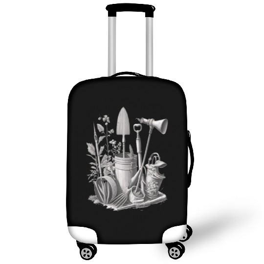 Florist Gardener Dad Grayscale Gardening Tools Luggage Covers