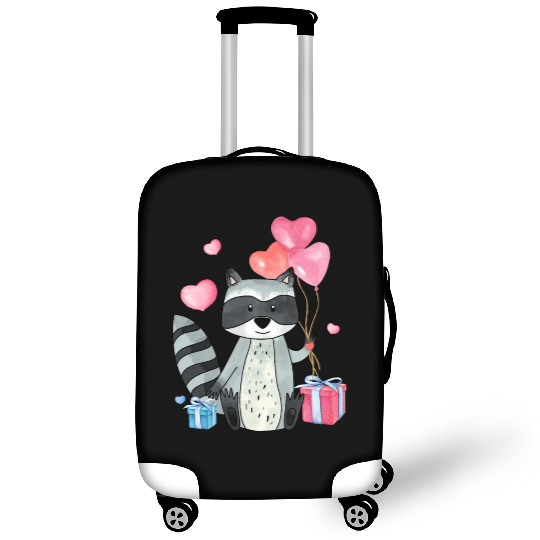 Raccoon Valentine Gift Raccoon Owner Trash Panda Luggage Covers