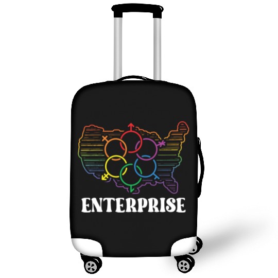 Enterprise Pride Month Pride Flag LGBT Community L Luggage Covers