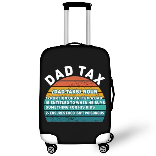 Vintage Dad Tax Definition Men Funny Father's Day Luggage Covers