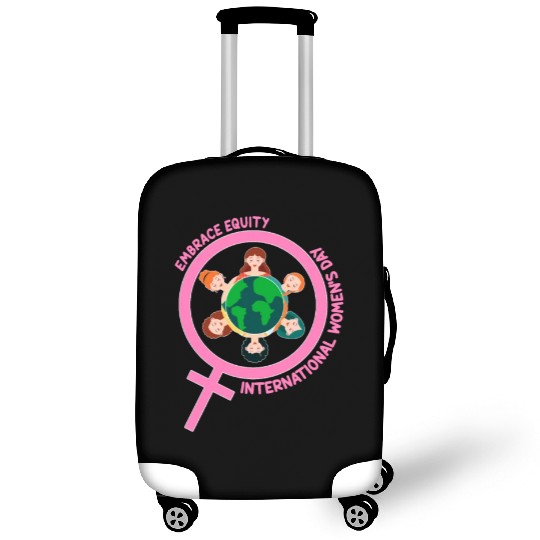 Happy International Women's Day Embrace Equity Luggage Covers