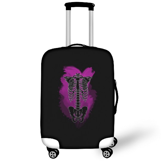 Neon Skeleton Rib Cage Luggage Covers