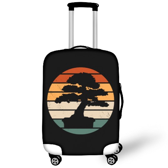 Retro Bonsai Tree Design Luggage Covers