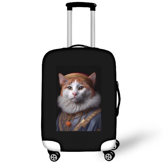 Turkish Van King Cat Breed Portrait Royal Renaissa Luggage Covers
