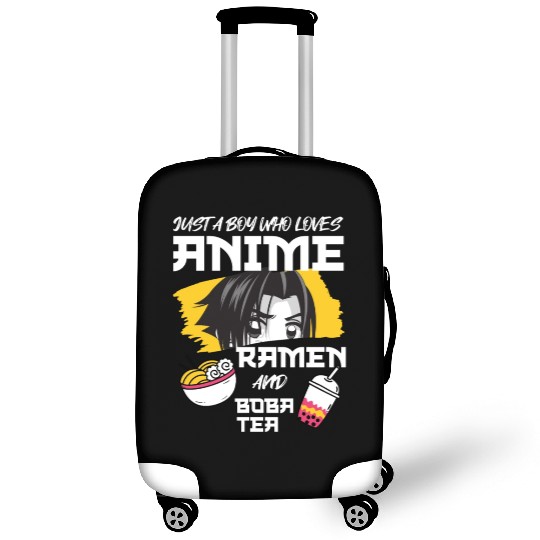 Just A Boy Who Loves Anime Ramen And Boba Tea Luggage Covers