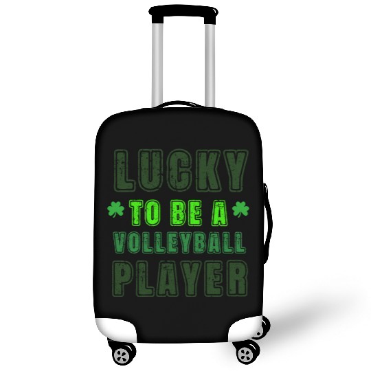 Lucky Volleyball Player, St Patrick's Day Gift Luggage Covers