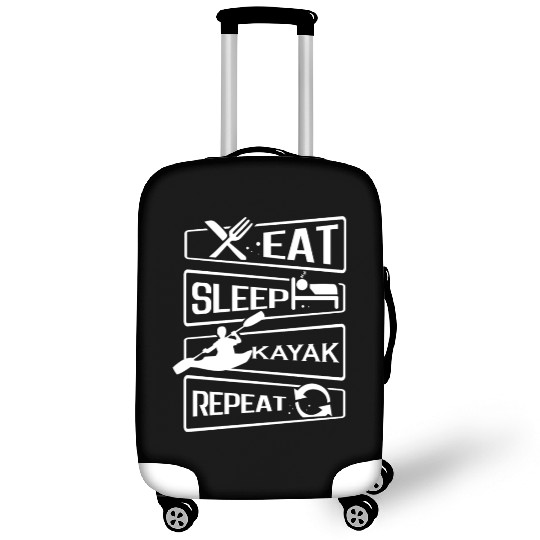 Eat Sleep Repeat Kayak Paddling Canoe Watersports Luggage Covers