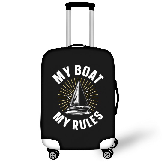 My Boat My Rules Yacht Captain Ship Boating Luggage Covers