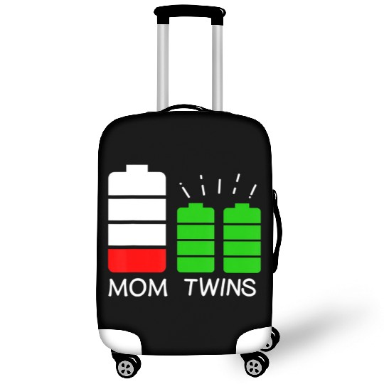 Twin Mom Low Battery Tired Mom Of Twins Luggage Covers