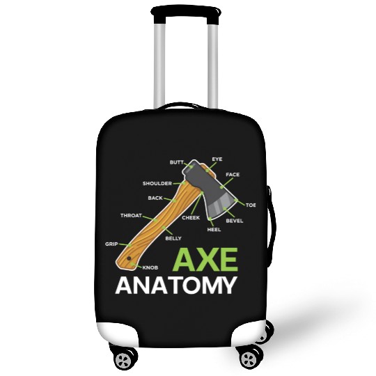 Funny Axe Anatomy For Axe Thrower Luggage Covers