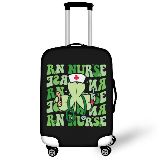 Groovy Registered Nurse Funny Shamrock Luggage Covers