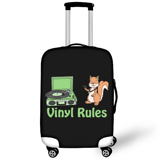 vinyl rules pastel green Luggage Covers