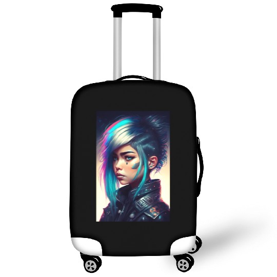 Tokyo Nightclub Punk Girl Luggage Covers