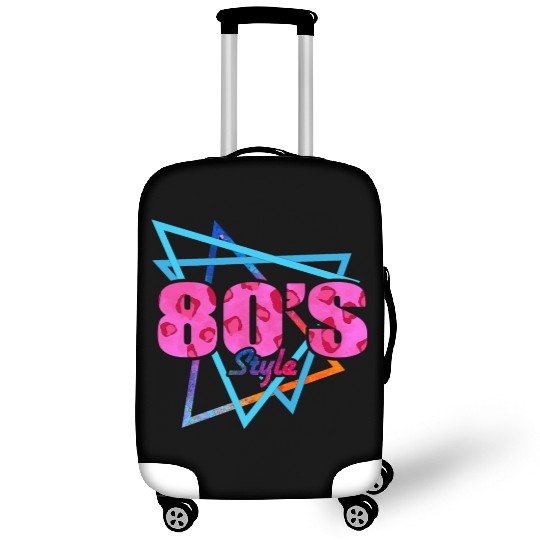 80's Style - Fun Retro Pink Leopard Print Luggage Covers