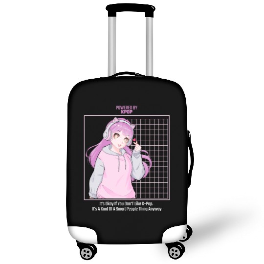 Powered By KPop Korean Pop Kdrama Music Lovers Luggage Covers
