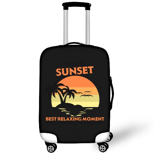 Exotic Sunset Best Relaxing Moment Luggage Covers