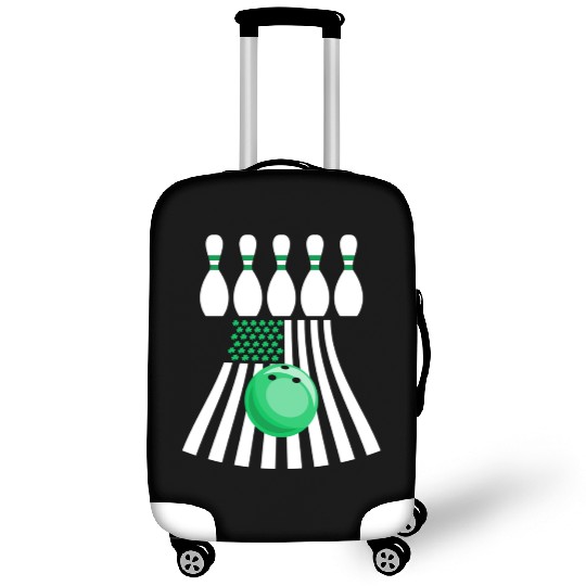 Bowling St Patrick s Day Irish American Flag Luggage Covers