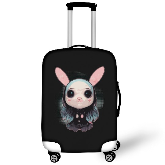 Cute Pastel Goth Bunny Kawaii Menhera Luggage Covers