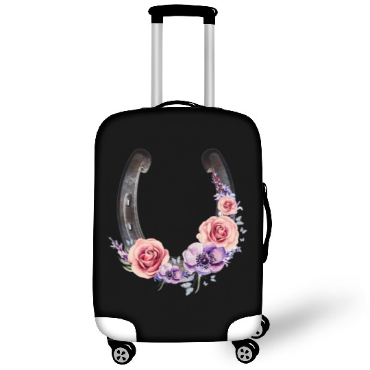 Lucky Floral Horseshoe Luggage Covers