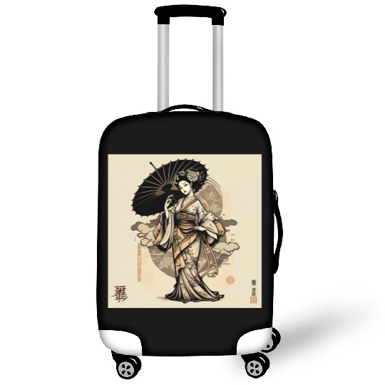 Japanese Kimono girl Luggage Covers