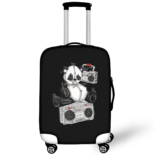 DJ Hip Hop Panda Bear by San Francisco Street Arti Luggage Covers