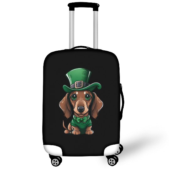 St Patricks Day Dachshund 17 March Wiener Dog Luggage Covers