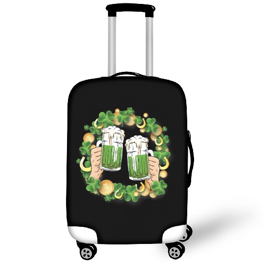 St. Patrick's Day Irish Green Beer, Wine Cups Luggage Covers