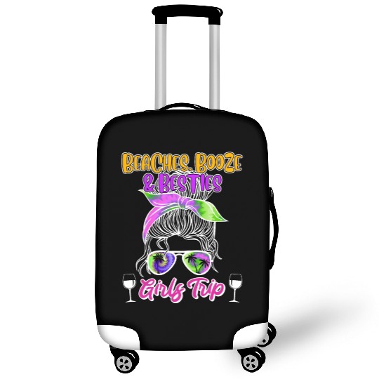 Beaches Booze Besties Girls Trip Spring Break Luggage Covers