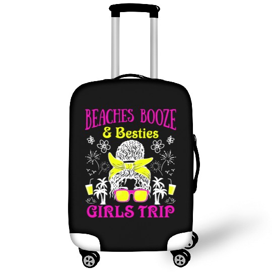 Beaches Booze Besties Girls Trip Spring Break Luggage Covers