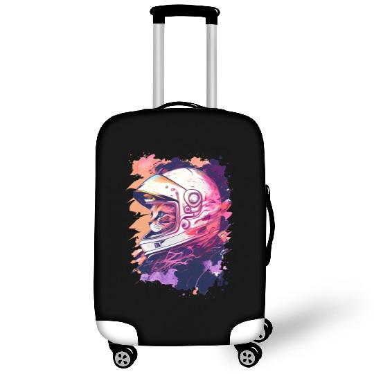 Aesthetic Vaporwave Space Cat 80s 90s Astronaut Luggage Covers