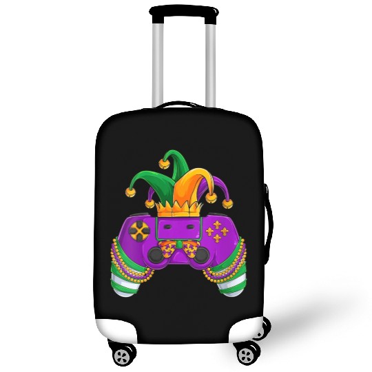 Womens Funny Mardi Gras Video Games Controller Jes Luggage Covers