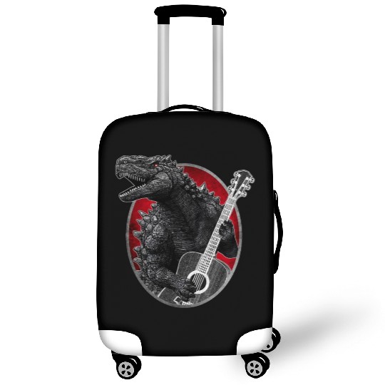 Kaiju playing guitar Luggage Covers