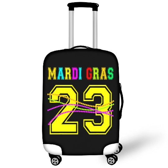 2023 Mardi Gras New Orleans Party Beads Bourbon St Luggage Covers