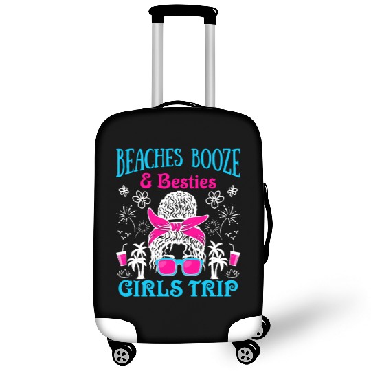 Beaches Booze Besties Girls Trip Spring Break Luggage Covers