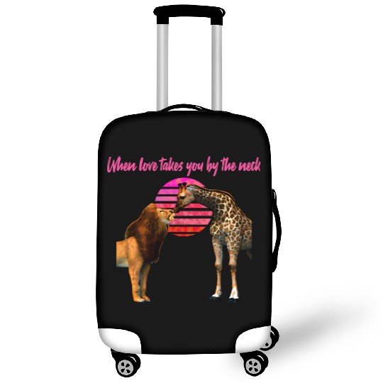 Safari Love lion and giraffe Luggage Covers